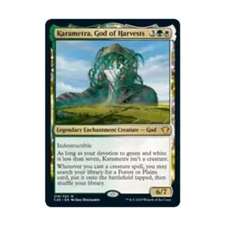 WOTC MtG Commander 2020 Karametra, God of Harvests (MR) NM - Image 1