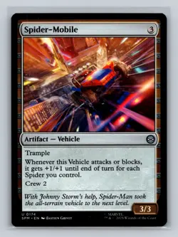 MTG Marvel's Spider-Man #174 Spider-Mobile Uncommon tcg NM - Image 1