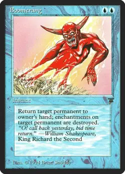 Boomerang - Legends (LEG) - LP - Magic The Gathering MTG - Image 1