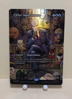 MTG Spider-Man - Clever Impersonator - Foil (Borderless) #M 0008 - Image 1