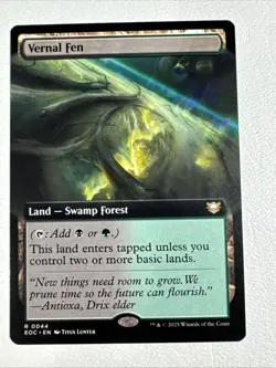 Vernal Fen (Extended Art) Regular Rare #44 Commander: Edge of Eternities MTG - Image 1