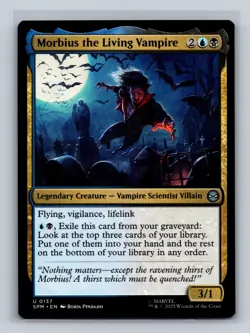 MTG Marvel's Spider-Man #137 Morbius the Living Vampire Uncommon tcg NM - Image 1