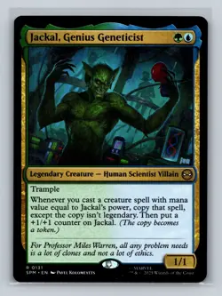 MTG Marvel's Spider-Man #131 Jackal, Genius Geneticist Rare tcg NM - Image 1