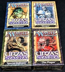 MTG URZA'S SAGA NEW UNOPENED PRECONSTRUCTED DECK PLAGUE TOMBSTONE SLEEPER THEME - Image 1