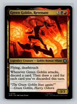 MTG Marvel's Spider-Man #130 Green Goblin, Revenant Uncommon tcg NM - Image 1