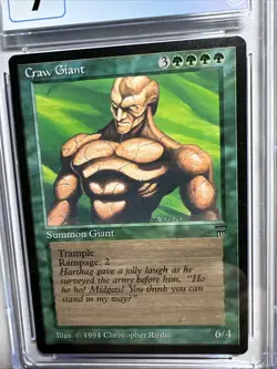 MTG Legends Craw Giant CGC 9 MINT 1994 release - Image 3