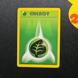 Pokemon Grass Energy - WOTC Base Set Common 99/102 Unlimited 1999 - Image 1