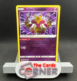 Radiant Alakazam 059/195 Pokemon Silver Tempest NM - Image 1