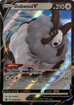 Pokemon TCG Dubwool V SWSH049 SWSH Black Star Promos - Image 1