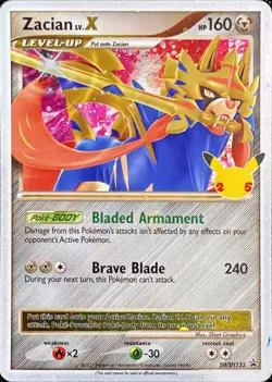 Pokemon TCG Zacian LV. X SWSH135 SWSH Black Star Promos - Image 1