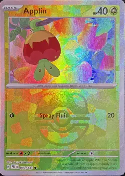 Pokemon TCG Applin (Master Ball Pattern) 009/131 Prismatic Evolutions - Image 1