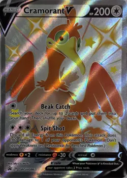 Pokemon TCG Cramorant V SWSH086 SWSH Black Star Promos - Image 1