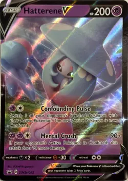 Pokemon TCG Hatterene V SWSH055 SWSH Black Star Promos - Image 1