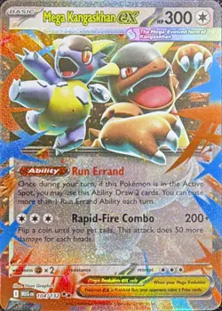 Pokemon TCG Mega Kangaskhan ex 104/132 Mega Evolution - Image 1