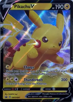 Pokemon TCG Pikachu V SWSH061 SWSH Black Star Promos - Image 1