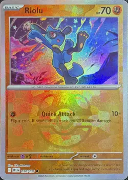 Pokemon TCG Riolu (Master Ball Pattern) 050/131 Prismatic Evolutions - Image 1