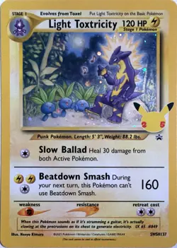 Pokemon TCG Light Toxtricity SWSH137 SWSH Black Star Promos - Image 1