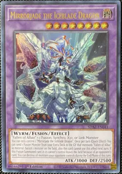 Mirrorjade the Iceblade Dragon SDAZ-EN041 Structure Deck Albaz Strike 1st Yugioh - Image 1