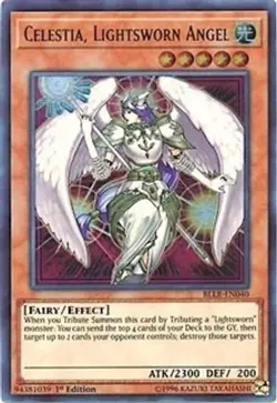 Celestia, Lightsworn Angel - 1st Ed Battles of Legend: Light's Revenge LP YuGiOh - Image 1