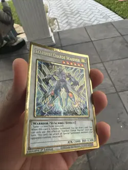 Yugioh! LP Stardust Charge Warrior - MAGO-EN029 - Premium Gold Rare - 1st Editio - Image 1