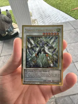 Yugioh! LP Stardust Charge Warrior - MAGO-EN029 - Premium Gold Rare - 1st Editio - Image 3