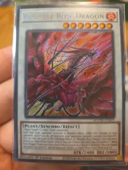 Yugioh! 1x Bramble Rose Dragon DOOD-EN039 Secret Rare 1st Ed NM - Image 1