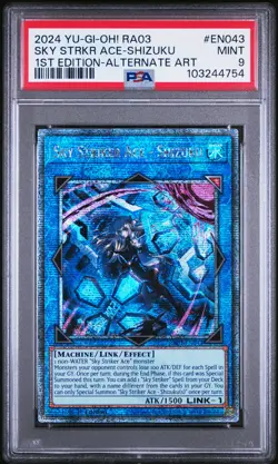 2024 YU-GI-OH! RA03-QUARTER CENTURY BONANZA SKY STRIKER ACE - SHIZUKU PSA 9 - Image 1