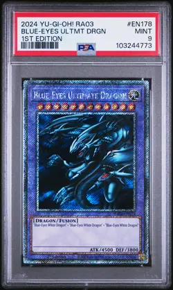 2024 YU-GI-OH! RA03-QUARTER CENTURY BONANZA BLUE-EYES ULTIMATE DRAGON PSA 9 - Image 1