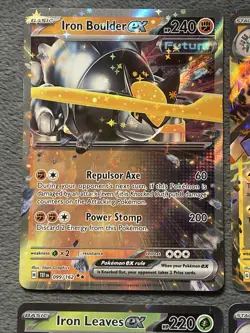 Pokemon Cards ex Lot Rare Holo Texture Farigiraf Vespiquen, Noivern Iron Leaves - Image 2