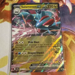 Salamence ex 114/159 Journey Together Ultra Rare Holo Pokemon Card LP+ - Image 1