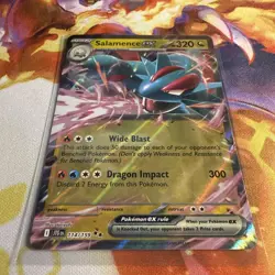 Salamence ex 114/159 Journey Together Ultra Rare Holo Pokemon Card LP+ - Image 2