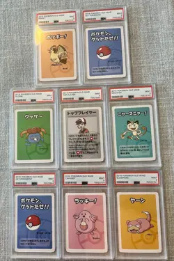 2019 Pokemon Japanese Old Maid Card Collection - 8 Cards - ALL PSA 9 GEM MINT - Image 1