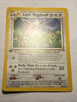 Light Wigglytuff 54/105 Neo Destiny 1st Edition Pokemon TCG Vintage Card WOTC NM - Image 3