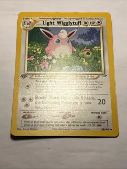 Light Wigglytuff 54/105 Neo Destiny 1st Edition Pokemon TCG Vintage Card WOTC NM - Image 4