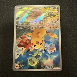 Pokemon Pikachu 27 SV Scarlet Violet Promo Card Black Star Rare Holo - Image 3