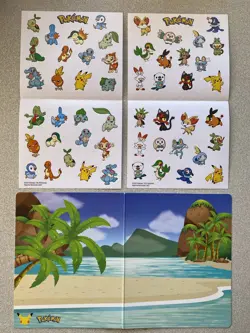 Pokemon 25th Anniversary McDonalds Promo Stickers Set, 2 sheets and 1 scene card - Image 2