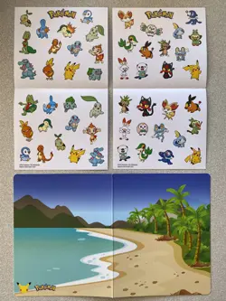 Pokemon 25th Anniversary McDonalds Promo Stickers Set, 2 sheets and 1 scene card - Image 3
