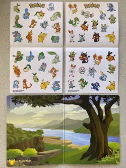 Pokemon 25th Anniversary McDonalds Promo Stickers Set, 2 sheets and 1 scene card - Image 4