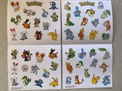 Pokemon 25th Anniversary McDonalds Promo Stickers Set, 2 sheets and 1 scene card - Image 5