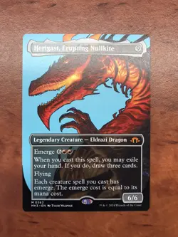 Herigast Erupting Nullkite Showcase Profile MTG Magic Card NM Mint Horizons MH3 - Image 1