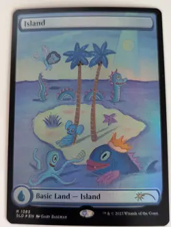 Island (1383) Foil MTG Secret Lair Gary Baseman English NM-Mint - Image 1