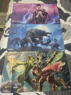 3x MTG Magic the Gathering Playmats Werewolves, Magicfest - Image 1