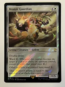 Bronze Guardian Surge Foil Commander: Final Fantasy MTG 0234 Rare NM - Image 1
