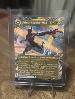 Magic the Gathering Marvel’s Spiderman Ultimate Spiderman Borderless Rare - Image 1