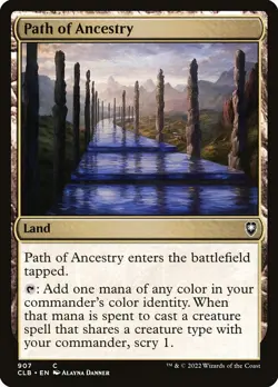 PATH OF ANCESTRY x4 mtg NM-M Commander Baldurs Gate 4 Common - Image 1