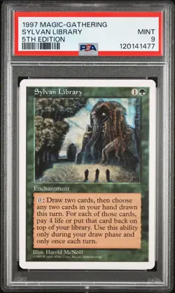 1997 MTG 5TH ED SYLVAN LIBRARY PSA 9 - Image 1