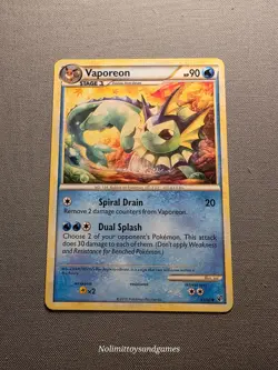 Pokemon Undaunted Vaporeon 41/90 Uncommon Free Shipping - Image 1