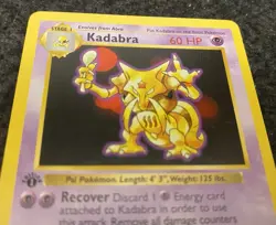 1999 Pokemon 1st Edition Base Set (SHADOWLESS) MINT UNPLAYED- Kadabra - 32/102 - Image 2