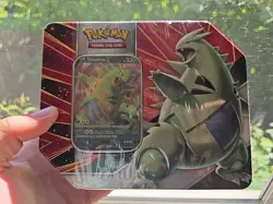 Pokemon TCG Empoleon Tyranitar v Striker Tin Sets 5 Booster Packs 820650809552 - Image 1
