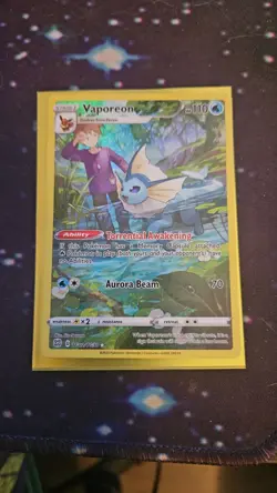 Vaporeon TG02/TG30 Swsh09: Brilliant Stars Trainer Gallery Holo Pokemon - Image 1